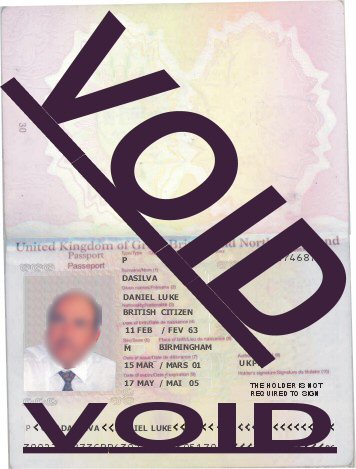 Scammer using the name (Daniel Luke Dasilva) passport